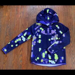 Under Armour Hoodie Girls Youth Medium UA Logo Sports Active Wear Coat Jacket